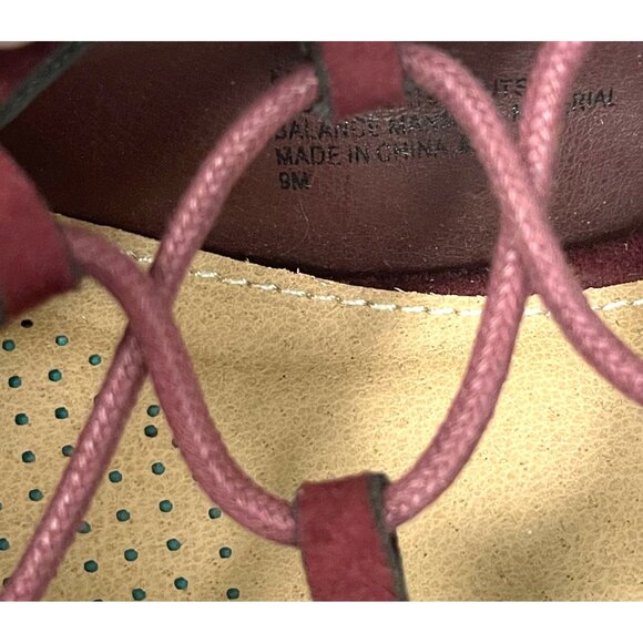 Comfortview Women's 9M Burgundy Lace Up Kitten Heel Pointy Toe Pumps Whimsigoth - Picture 10 of 10